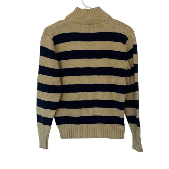 Crable For Her Full Zip Cardigan Sweater Size M 8-10 Striped Academia Varsity - Picture 2 of 7